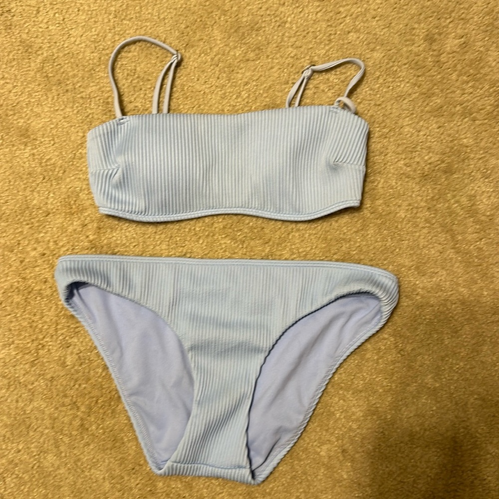 Baby Blue Hollister Bikini: XS Top, S bottom